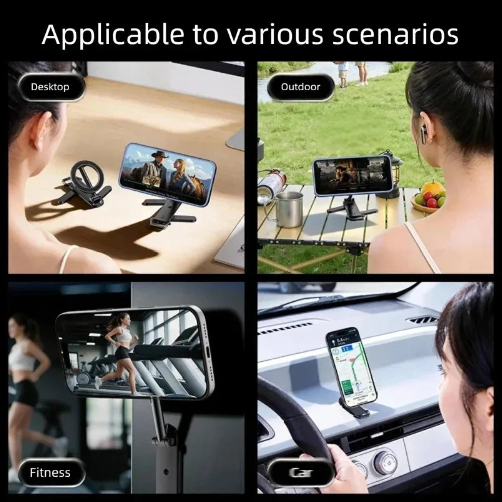 Support Magnétique 720° Rotatif pour Téléphone – Trépied Pliable